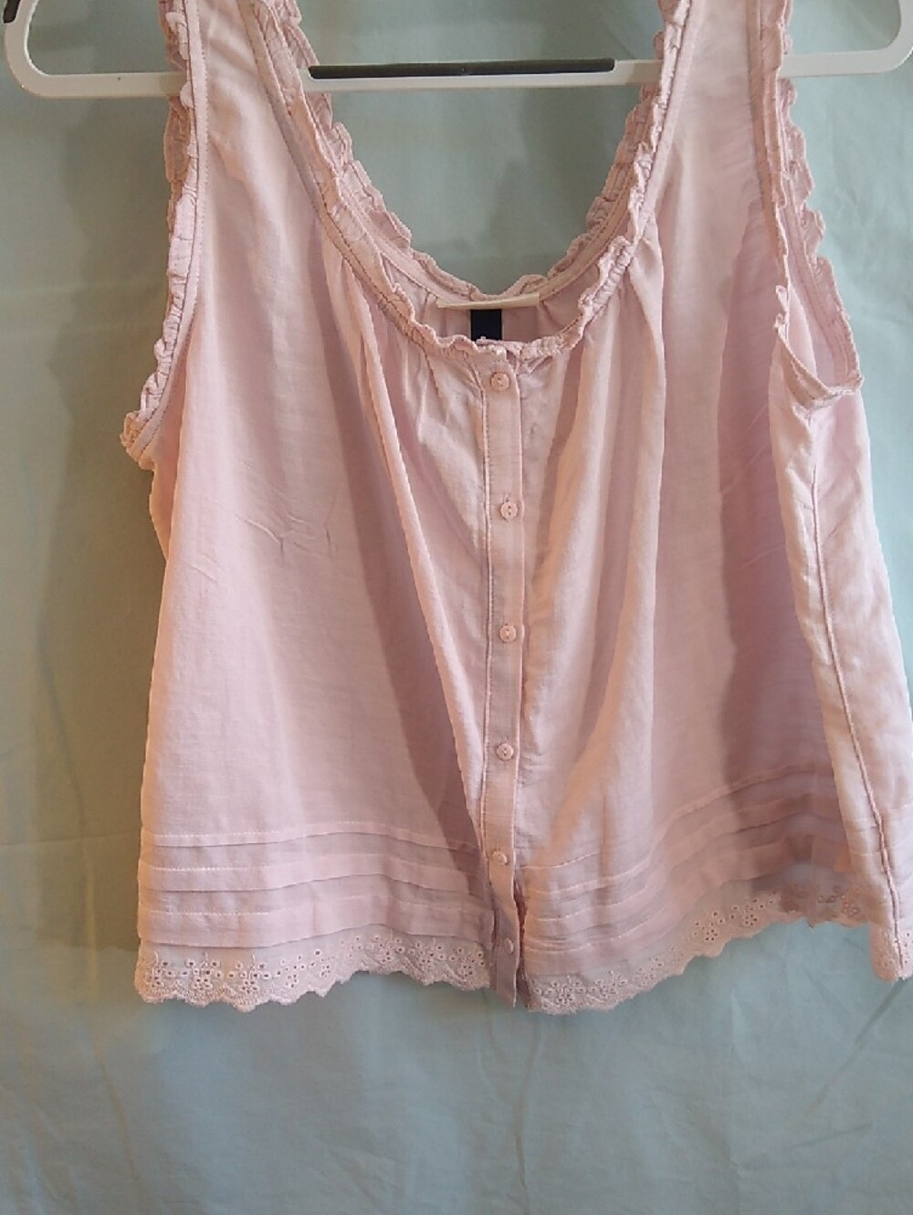 NWT Universal Thread L blush barely pink tank or sleep top - Picture 3 of 7